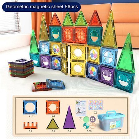 Barn färg fönster Magnetisk bit byggsten spår