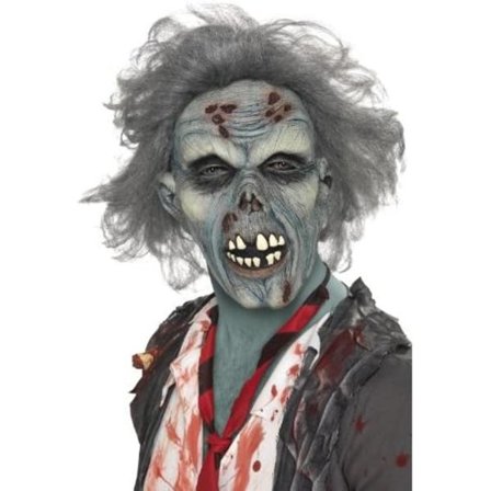 1 st Zombie Blå Latex Mask