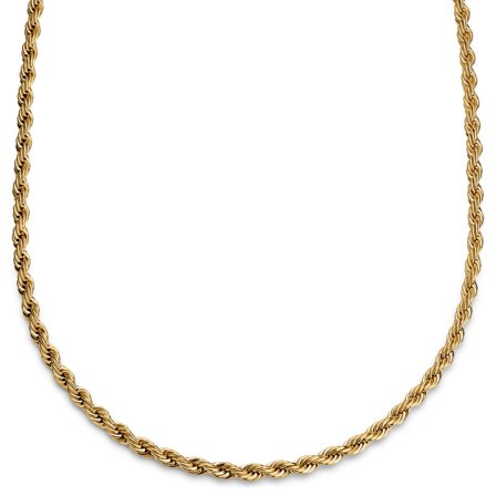 Essentials | 6 mm Gold-Tone Rope Chain Necklace for Men - Chain necklaces
