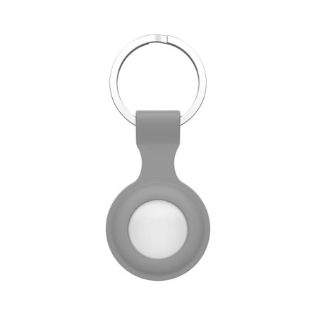 Silikonikuori Apple AirTagille avainrenkaalla Harmaa
