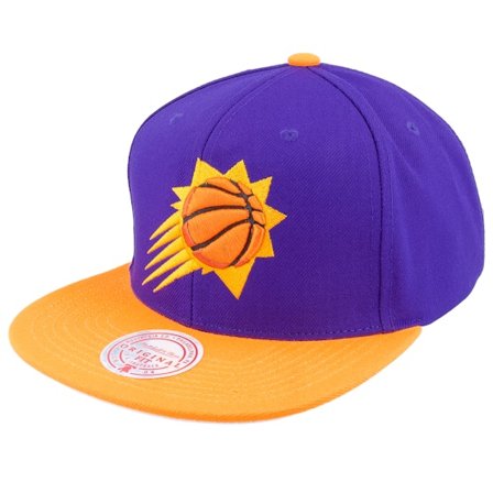 Mitchell & Ness - NBA Viola snapback Cappellino - Phoenix Suns Core Basic Purple/Orange Snapback @ Hatstore