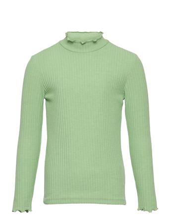 Kognella L/S High Neck Top Jrs Noos T-shirts Turtleneck Grønn Kids Only