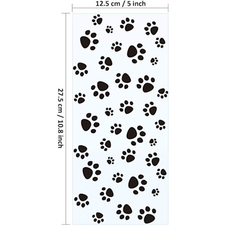 Pet Paw Print koniska cellofanpåsar 100Pack Silver Twist med Pet Treats Party Favors (100 stycken)