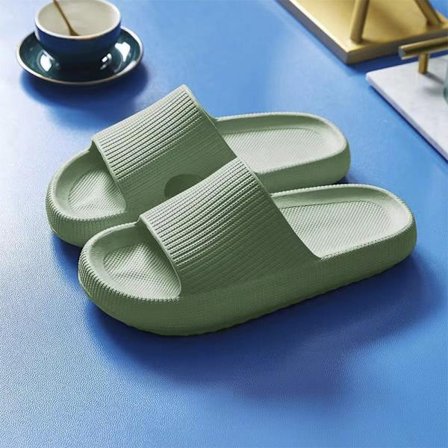 (pt)Tofflor - Stilfulla & Mjuka för Dam/Herr - flera färger (känd som Happy Flops) Grön Green 36/37