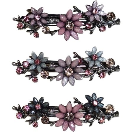 Hårklemmer Vintage Blomst Hårklemme Til Kvinder Retro Metal Fransk Hårklemme