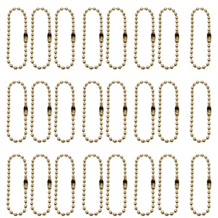 100 st 12 cm pärlkedjor, kulkedja nyckelring