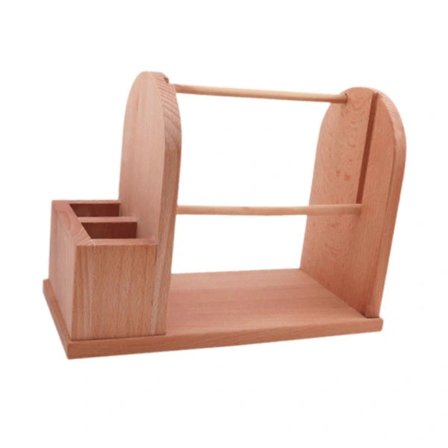 Garnholder i træ til hækling Strikkegarn Dispenserstativ Opbevaringsstativ