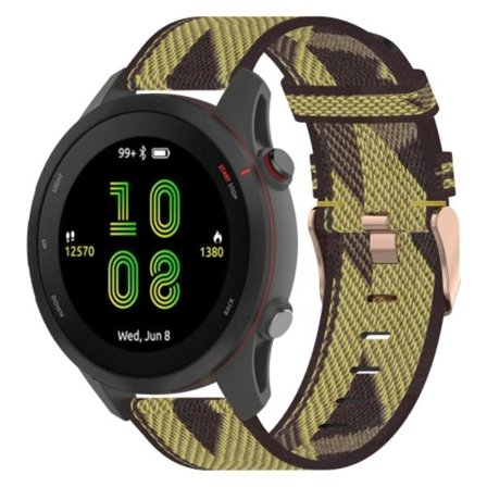 För Garmin Vivoactive 4 22mm Nylon Woven Watch Band