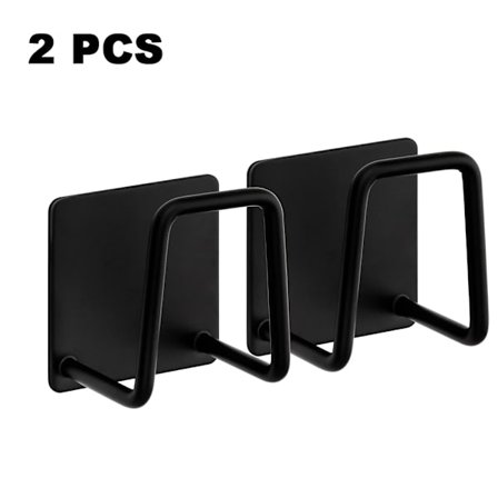 2 stk. Køkkenvask Svampeholder Afløbsstativ, Tilbehør Rustfrit Stål Vandtæt Svamperamme Punch-fri Klæbende Vask Afløbsstativ