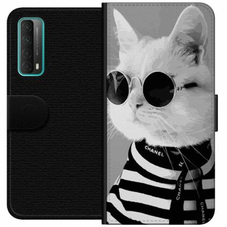 Huawei P Smart 2021 Plånboksfodral Fancy Cat