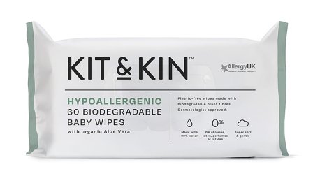 Kit & Kin Baby Wipes 60 stk, Medicin & Pleje, Hygiejne, Vådservietter