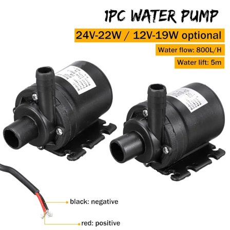 DC 12V/24V 5M 800L/H Bærbar Solcelle Børsteløs Motor Cirkulations Vandpumpe Nedsænkbar Vandpumpe Til RV Springvand Varmelegeme