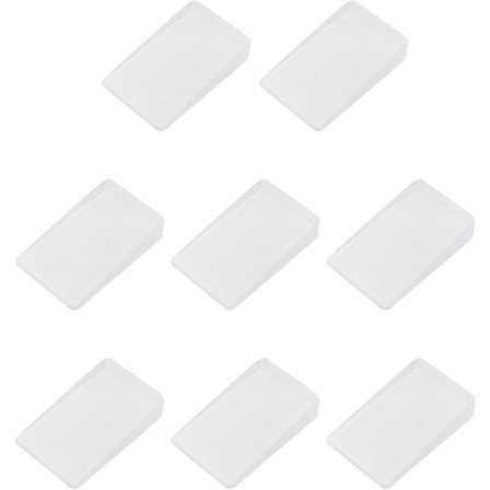 8 stk. - 4,8*2,8*1 cm - Transparent - PVC bordafstandsstykke - justerbar nivelleringspude til skab og sofa