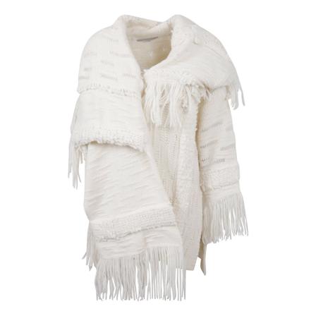 Stella McCartney, Asymmetric Fringed Knit Cape Beige, Dames, Maat:S
