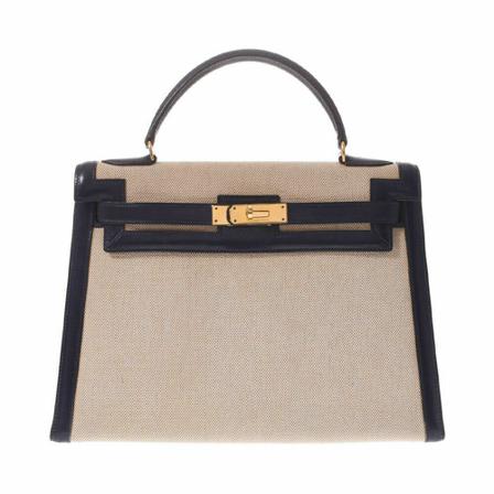 Hermès Vintage, Pre-owned Kelly Blauw, Dames, Maat:ONE Size
