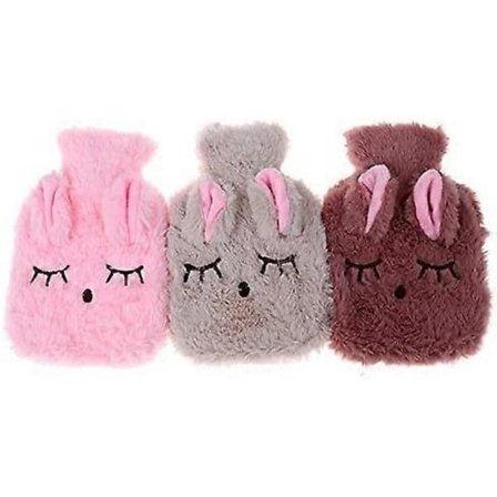 Søt PVC Stressreduserende Smertelindrende Varmtvannsflaske Vinter Varm Varme Gjenbrukbar Håndvarmer (Farge: BG)