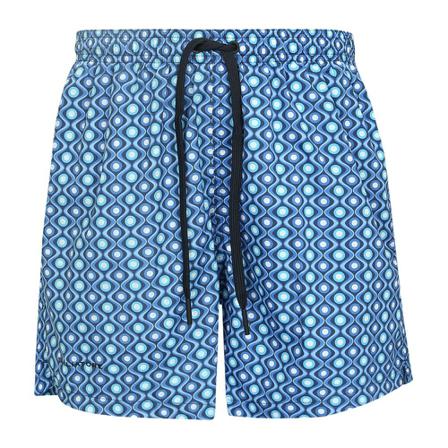 Tagliatore, Pattern-print swim shorts Niebieski, Mężczyzna, Rozmiar: S