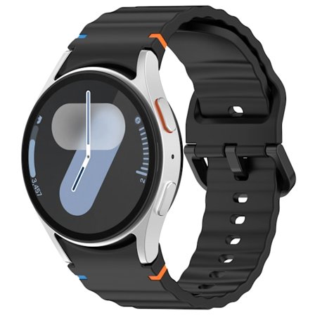 Silikonarmband för Samsung Galaxy Watch 7/FE/6/5/4 44mm 40mm 5 Pro Vågarmband för Galaxy Watch 6 Classic 47mm 43mm Klockarmband