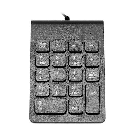 Mini USB Kablet Numerisk Tastatur Numpad 18 Digitalt Tastatur for Regnskap Kasserer Laptop Windows Andro