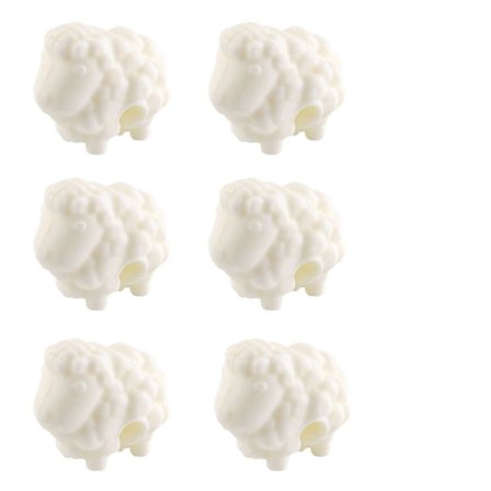 6 st Locklyftare i silikon, spillsäkra (Lamm (slumpmässig färg))