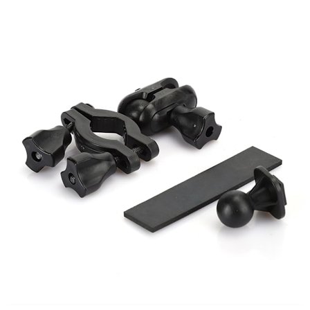 YSDB1601 Sort ABS Universal Bil Bak Spejl Montering Telefon GPS Fast Stativ BeslagEnkelt Spænde uden Fast Position