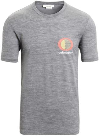 Icebreaker - Tech Lite II SS Tee t-paita - Spring Glow Gritstone Heather - Miesten