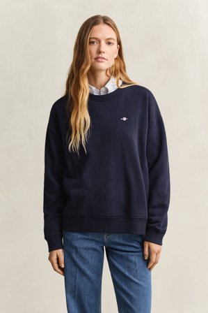 GANT Damen Rundhals-Sweatshirt (M) Marineblau