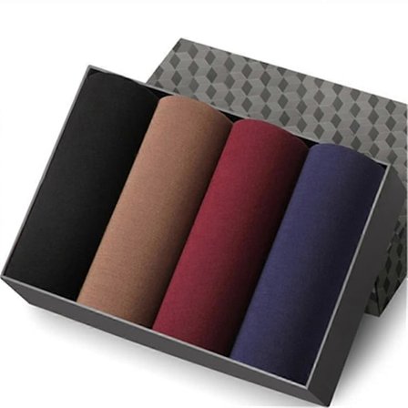 4-pack Herrunderkläder Boxershorts Tunna Trosor (Färg: 05, Storlek: XXL(58 68KG))