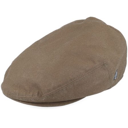 CTH Ericson - Grön earflap Keps - Spencer Waxed Cotton Green Flat Cap @ Hatstore