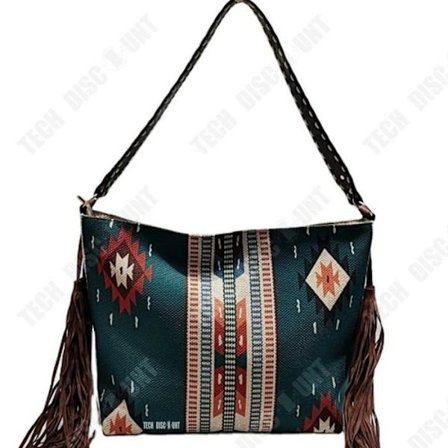 Laptopväska - TD - Väska i linne- och bomullstyg - Retrostil - Stor kapacitet - Axelrem