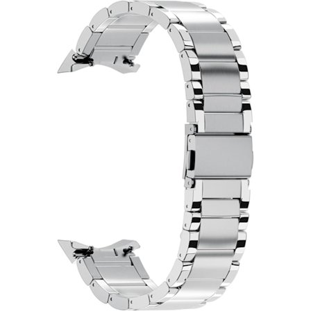 Kompatibel med Galaxy Watch 6 Classic 47mm 43mm armband, inga glipor 20mm rostfritt stål metall klockarmband kompatibelt med Galaxy Watch 6 40mm/44mm