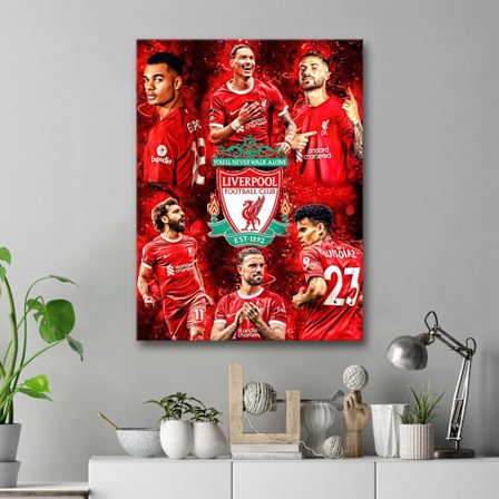 Skylt / Tavla - Liverpool - 59x42 cm - A2 - Väggdekoration flerfärgad