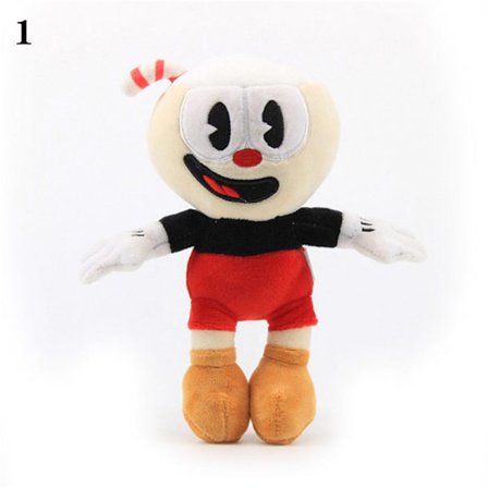 Söpö Cuphead-pehmo-nukke Mugman-pehmo-nukke