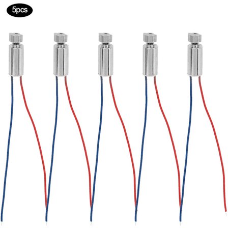 5 st miniatyrmotorer i koppar utan kärna, vibrationsmotor för mobiltelefoner och skönhetsinstrument