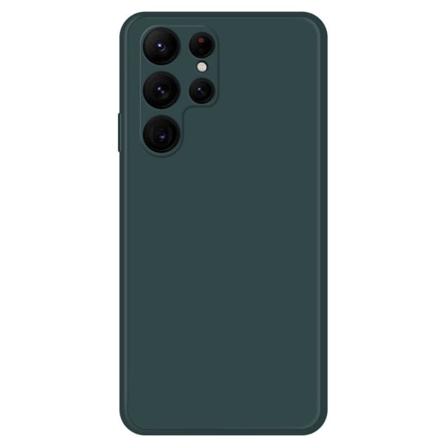 Skråt gummicover mod fald til Samsung Galaxy S22 Ultra - Sortliggrøn Green