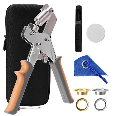 Maljesett, 3/8 tommer (10 mm) maljer, maljetangsett for presenning/lær/håndverk