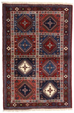 Medallion Small Yalameh Rug 100X151 Wool