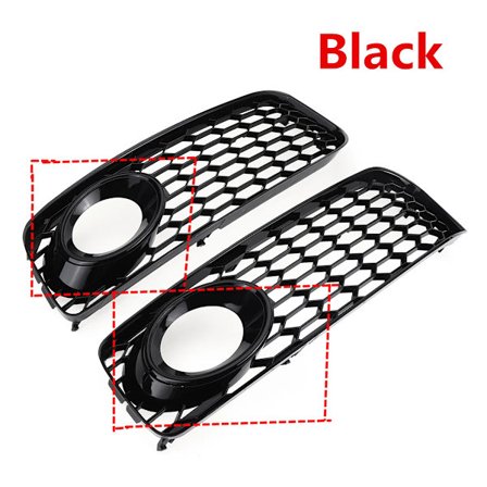 Musta/Kromi S-Line Sumuvalojen Ritiläsuojus Hunajakenno Hex Etusäleikkö Audi A5 S-Line / S5 B8 RS5 2008 2009-2012-FA15-