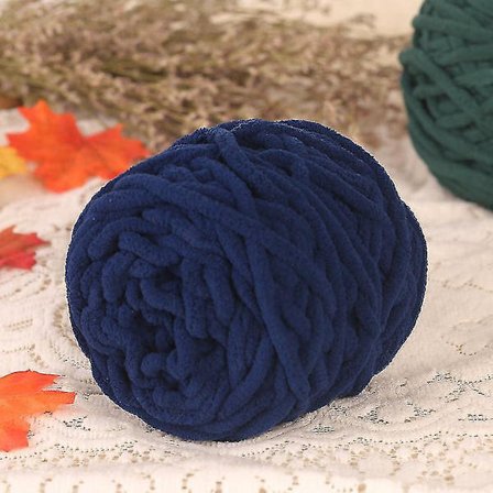 Tummansininen DIY-huivipaita Paksu Neulelanka 95g 7mm