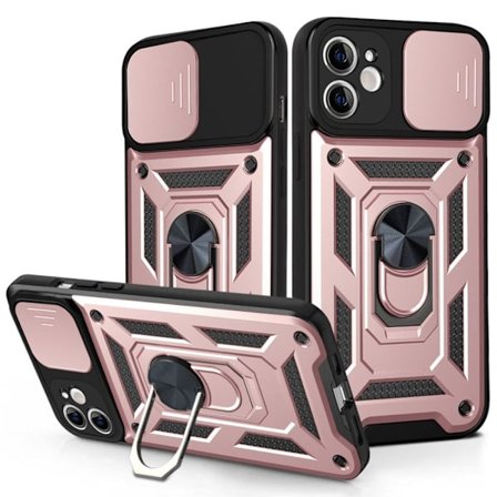 iPhone 11 Case with Ring holder - Rose Gold