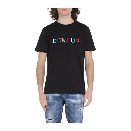Dondup T-shirt with embroidered logo Sort, Herre T-shirts