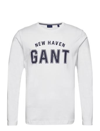 Logo Ls T-Shirt White GANT