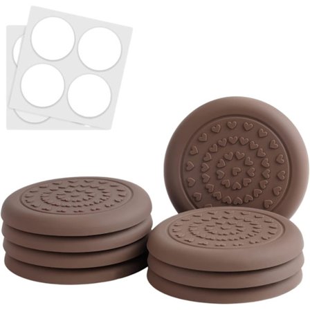 8 stk. skridsikre møbelpuder gulvbeskyttere, silikagel puder til møbelfødder, tætte