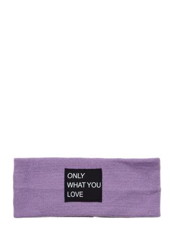 Kogmadison Headband W Logo Purple Kids Only