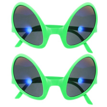 2 stk Sjove Alien Briller Nyhedsbriller Cosplay Party Gave