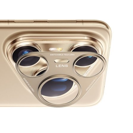 Forsterket metall kamerabeskyttelse med åpent design for forbedret mobilfotografering