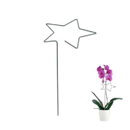 Trädgårdsväxtfäste Planteringsmaskin Klätterjärn Stödtråd Metall Rund inomhus och utomhus fast stång