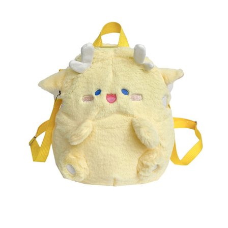 Lentävä lohikäärme pehmo reppu sarjakuva nukke reppu KELTAINEN