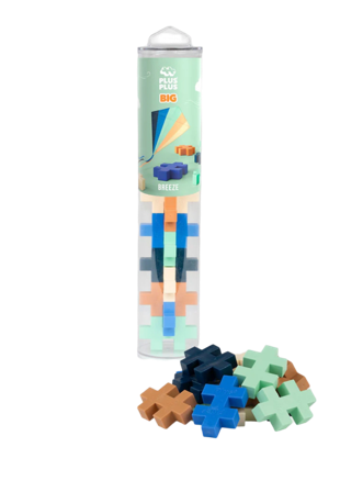 PLUS BIG Breeze Färgmix - 15 stk Byggsatser Unisex Blå ONESIZE