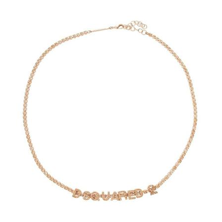 Dsquared2, Rhinestone necklace Roze, Dames, Maat:ONE Size